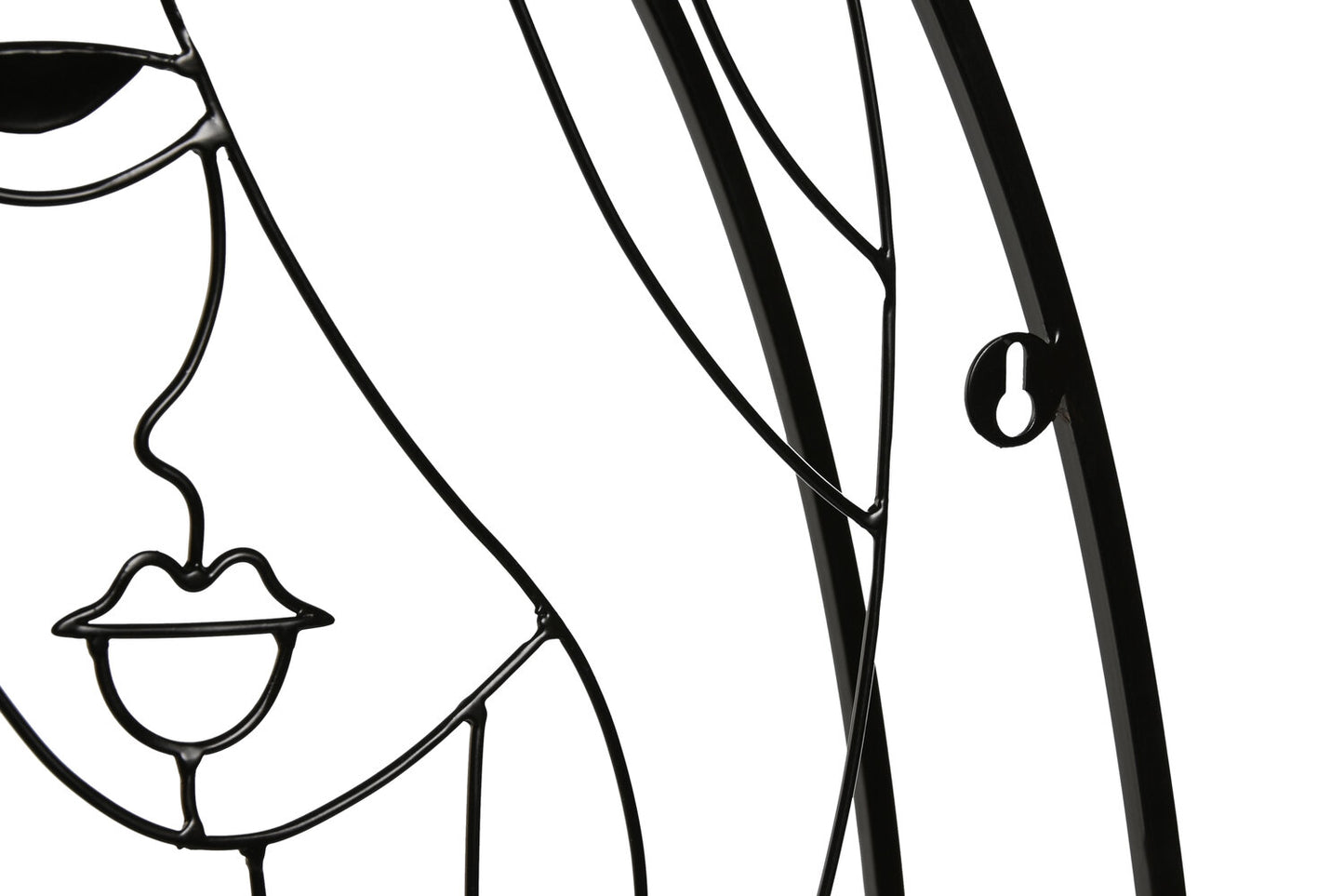 ESTANTERIA PARED METAL MDF 53X12:2X72 CHICAS NEGRO