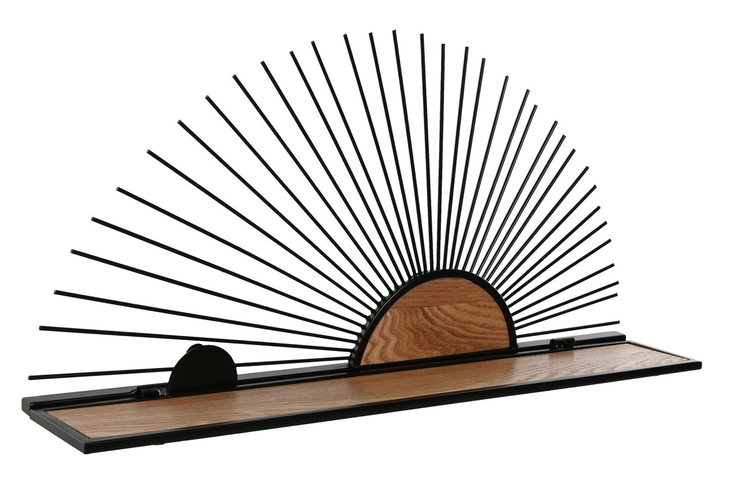 ESTANTERIA PARED METAL MDF 58X10:5X28 NEGRO