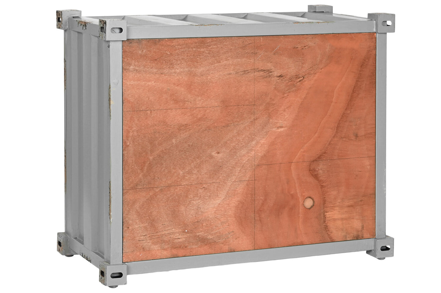 BOTELLERO METAL MDF 77X41X64 CONTAINER GRIS