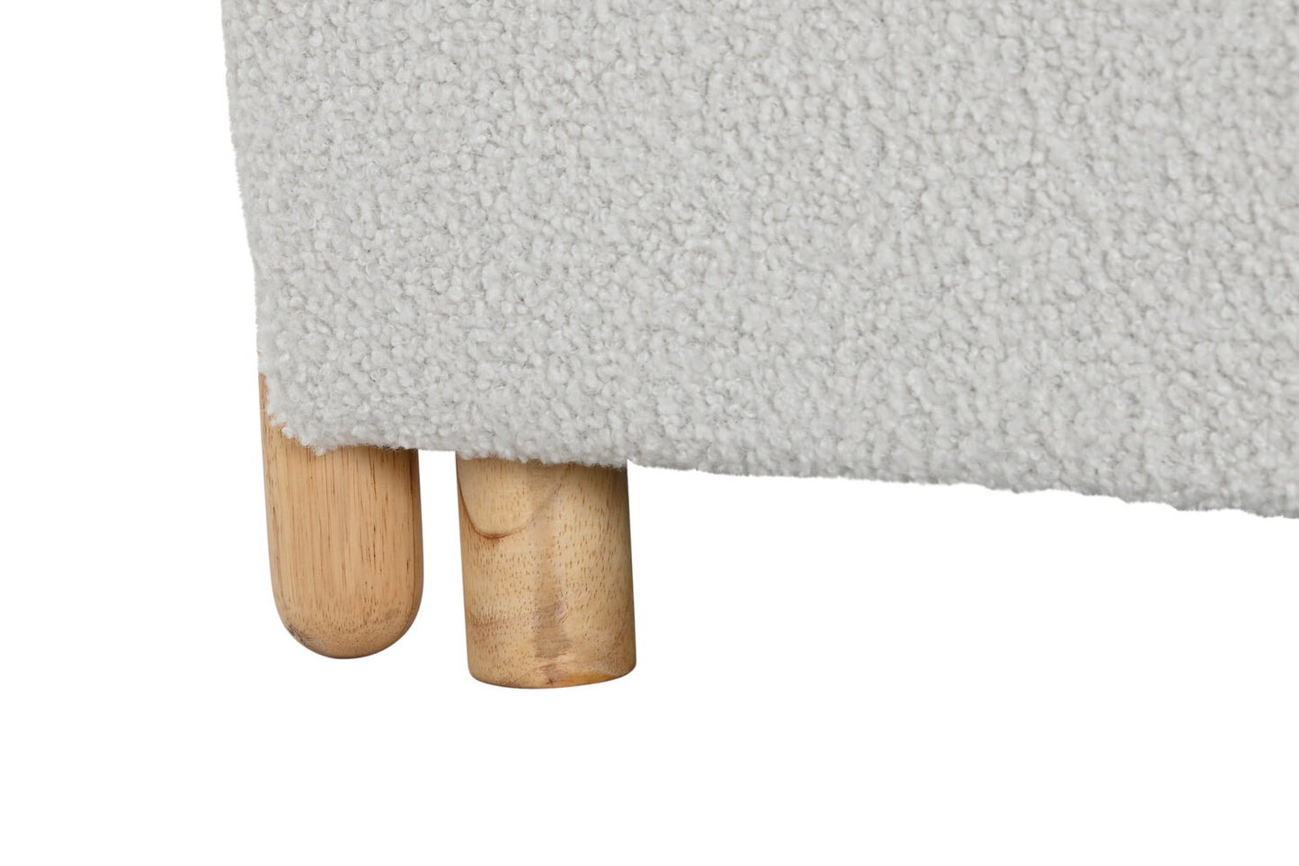 SILLON POLIESTER MADERA 81X78X82 BUCLE BLANCO