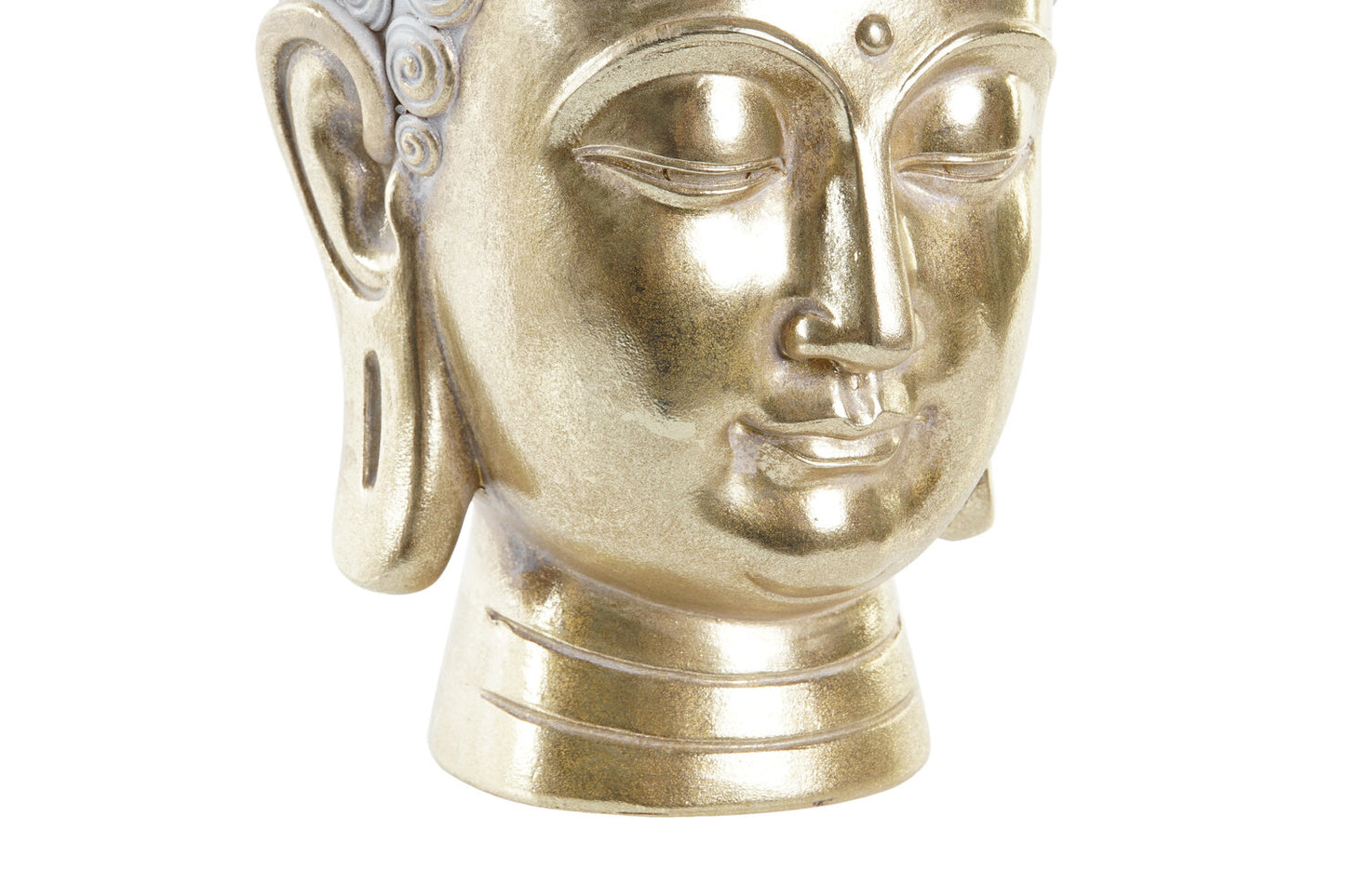 MACETERO RESINA 17:5X17:5X21 BUDA DORADO