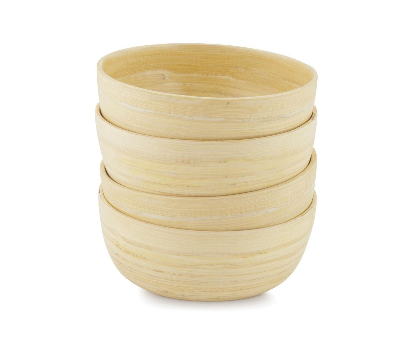 SET 4 BOLES BAMBÚ Ø15X6CM