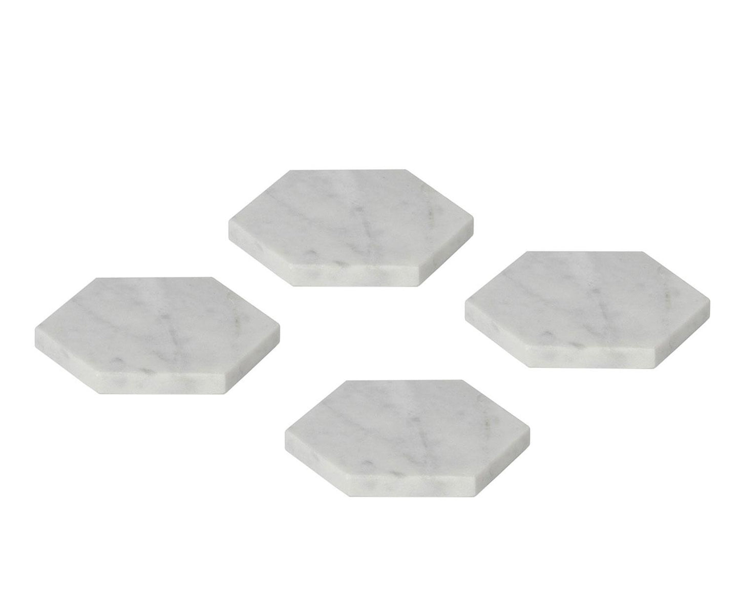 SET 4 POSAVASOS MÁRMOL 9X9X1 CM