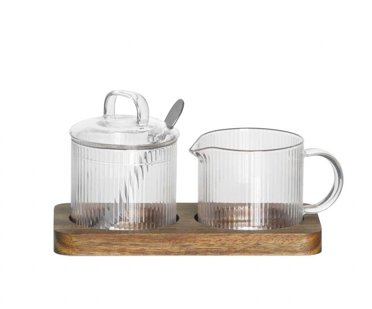 SET AZUCAR LECHE VIDRIO ACACIA
