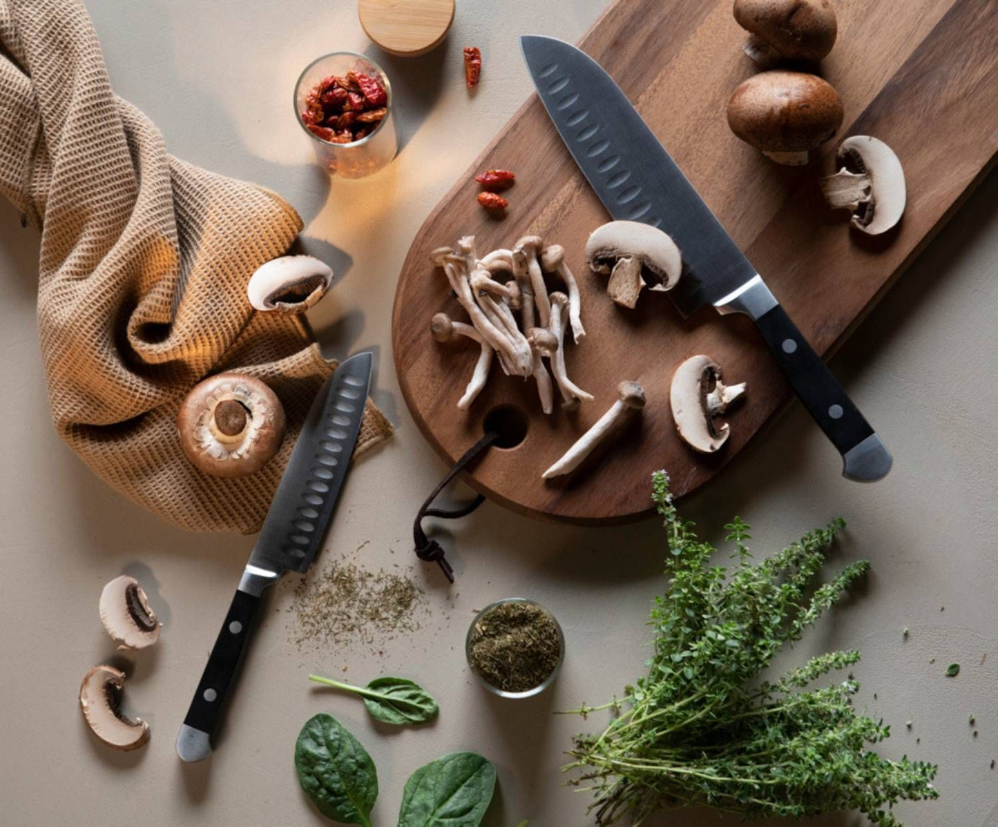 SET 2 CUCHILLOS SANTOKU