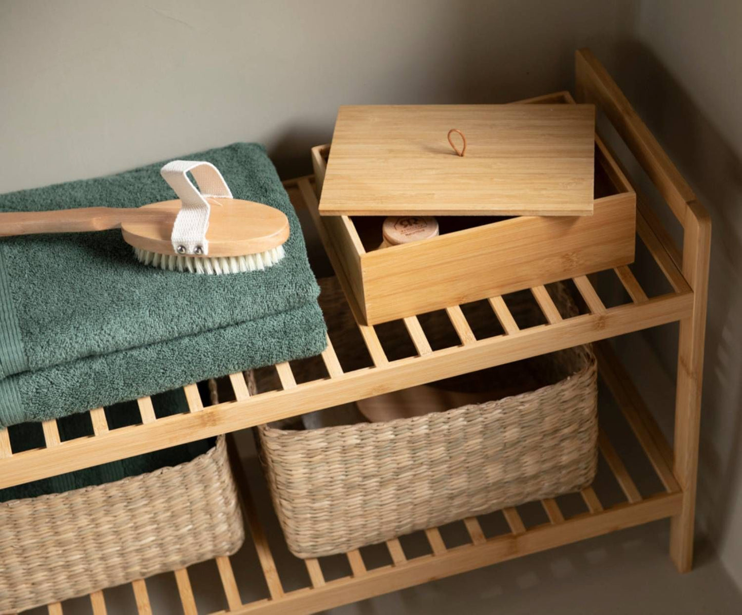 ESTANTERÍA/ZAPATERO BAMBÚ 70X26X40