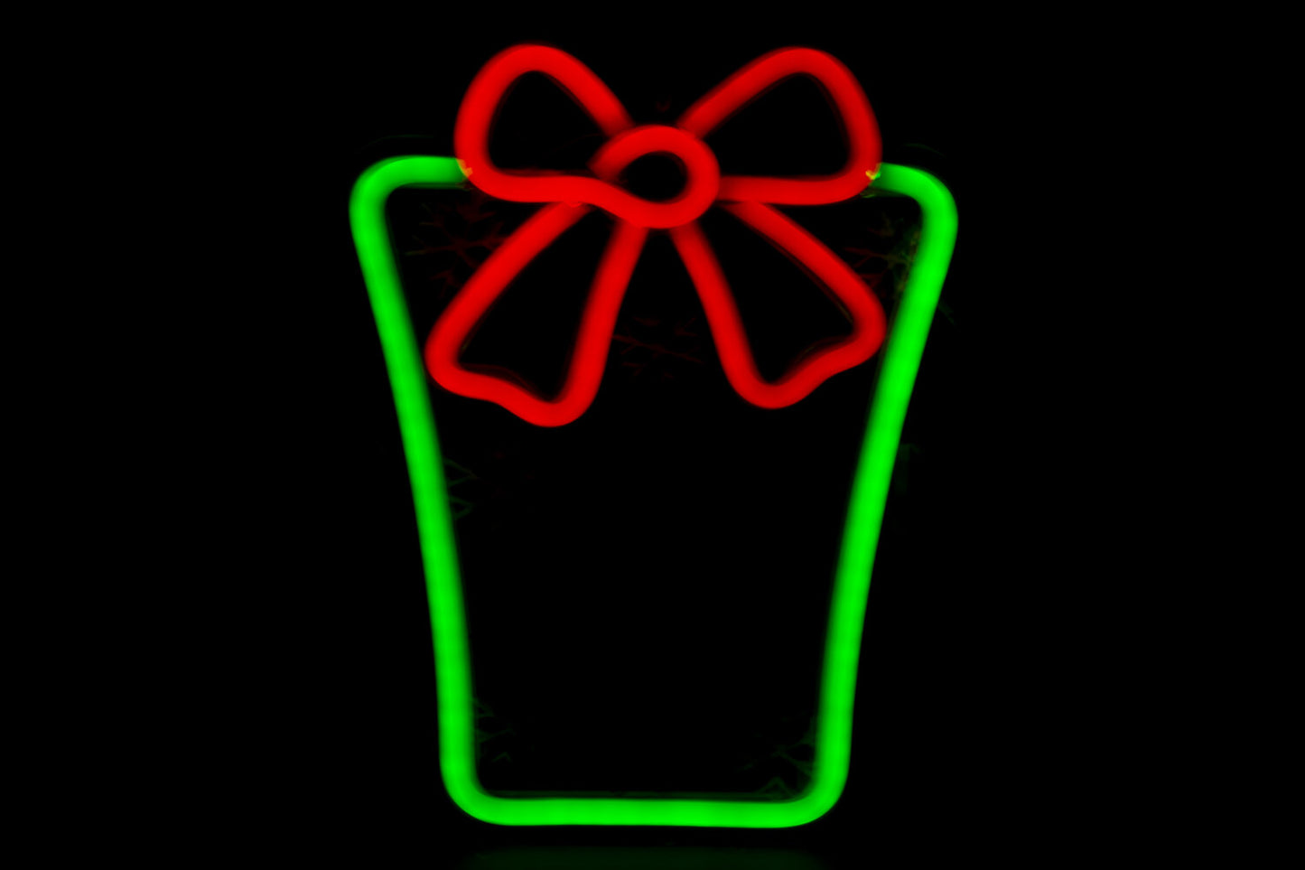 DECORACION LUMINOSA LED PP 22X1:5X28 REGALO VERDE