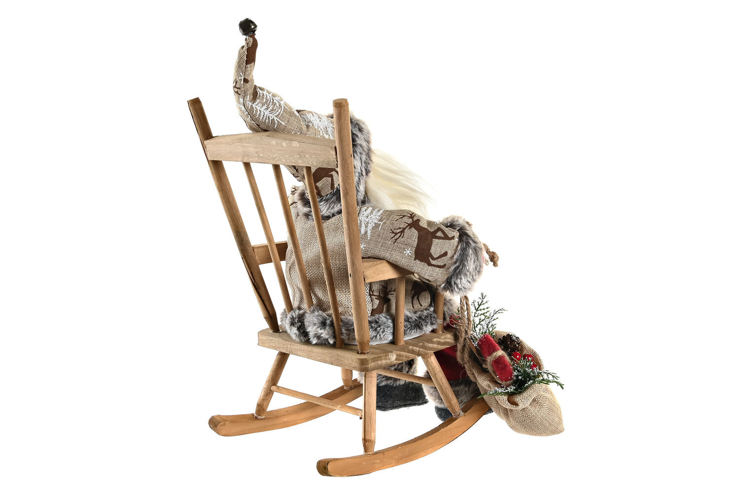 FIGURA POLIESTER MADERA 23X25X35 ROJO