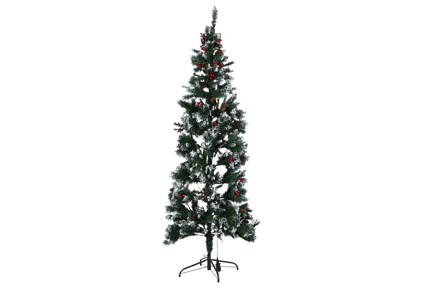 ARBOL PE METAL 70X70X210 300LED VERDE