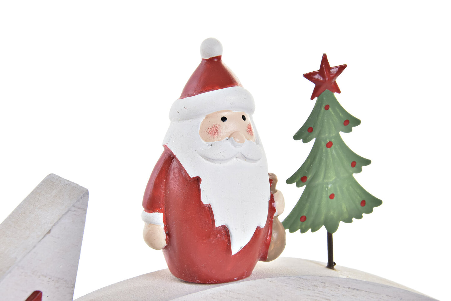 DECORACION MADERA 26X3X16 ESTRELLA FUGAZ BLANCO