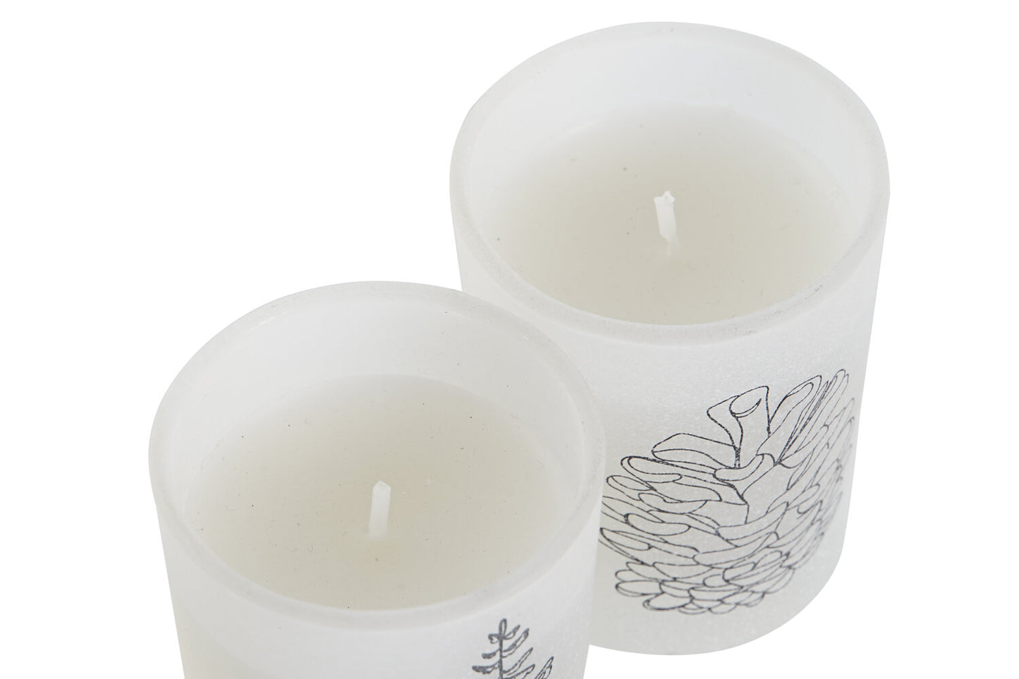 VELA SET 3 CRISTAL CERA 5X5X6 50 GR: BLANCO