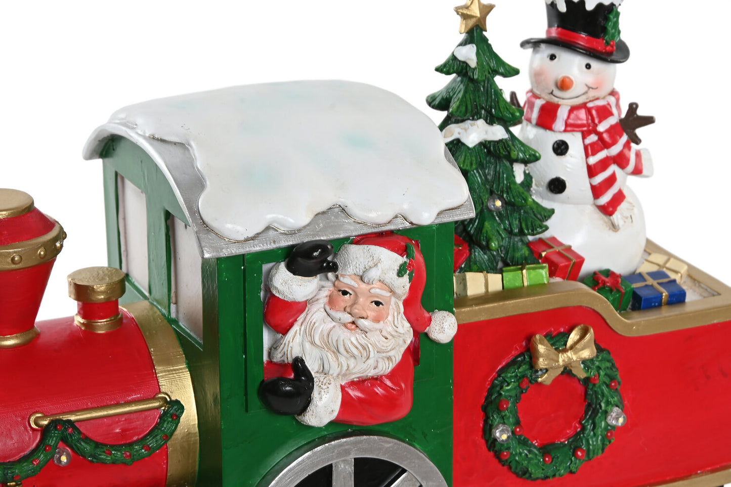 FIGURA LED RESINA 31X13X19 TREN ROJO