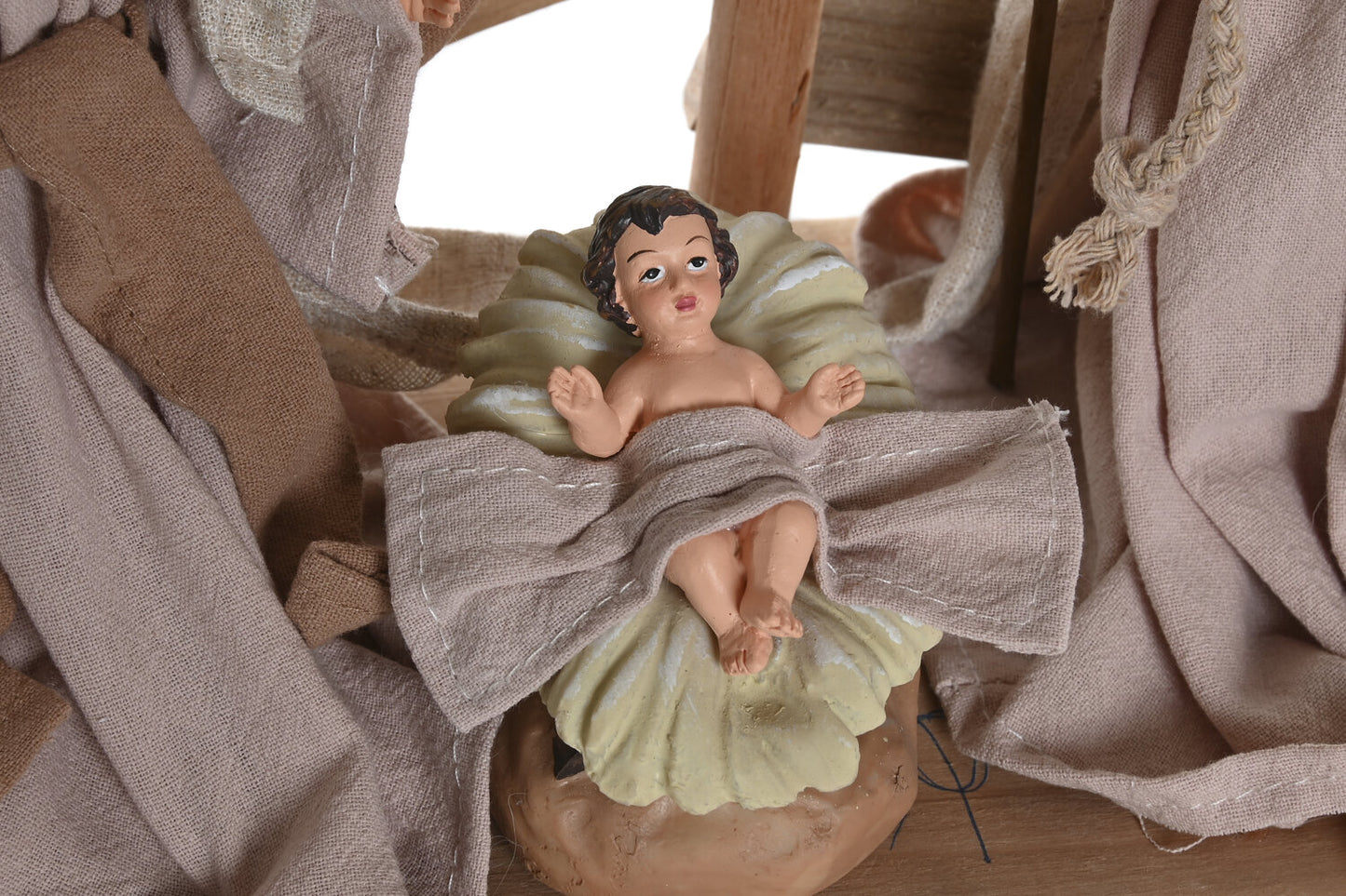 NACIMIENTO MDF POLIESTER 30X15X30 BEIGE