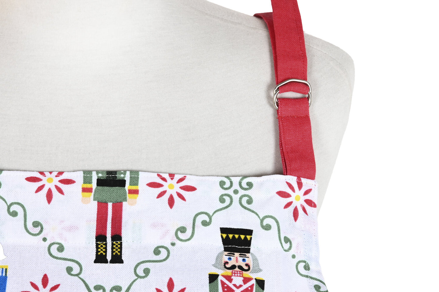 DELANTAL SET 2 ALGODON 60X0:2X80 CASCANUECES ROJO