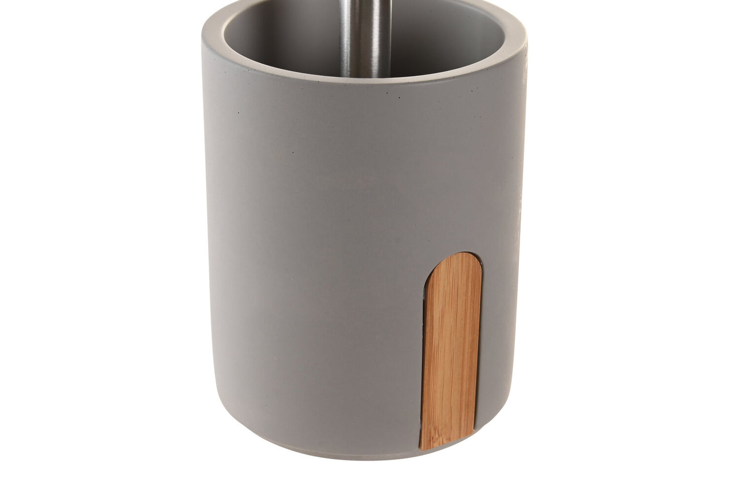ESCOBILLERO CEMENTO BAMBU 9:5X9:5X36:5 MATE GRIS