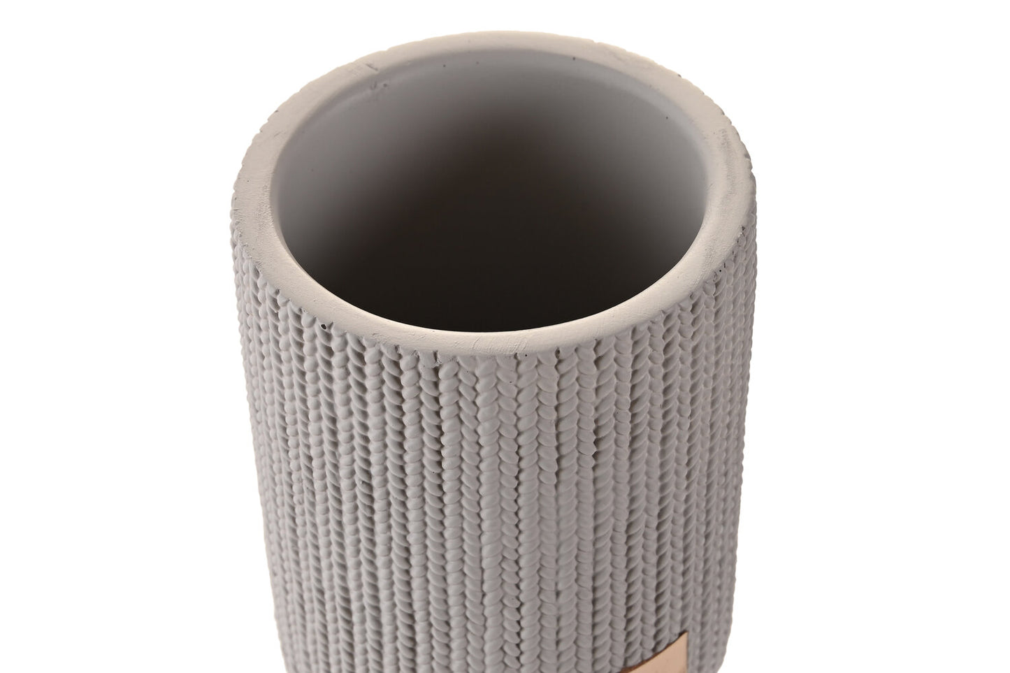 VASO CEMENTO 8X8X10 MATE GRIS