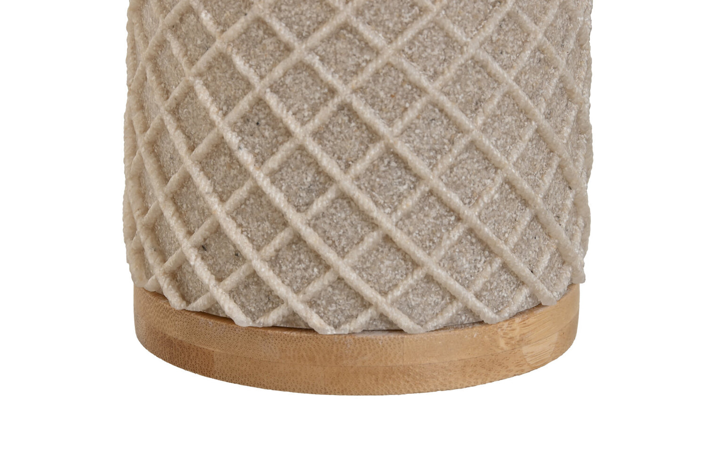 ESCOBILLERO RESINA BAMBU 9X9X37 BEIGE