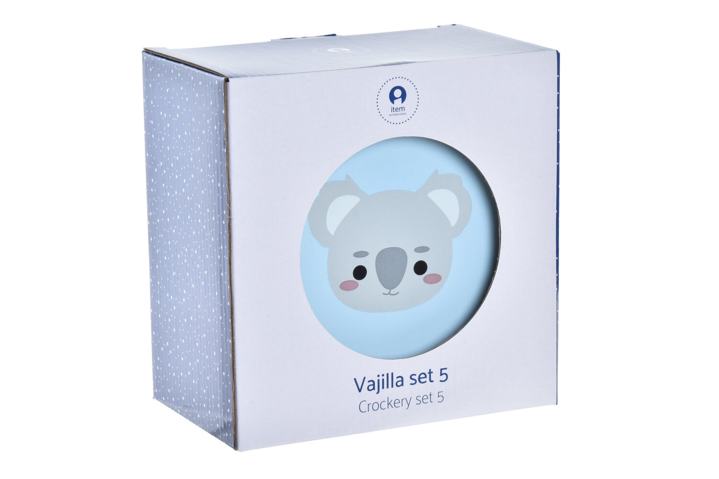 VAJILLA SET 5 NEW BONE 19:3X19:3X2 KOALA AZUL