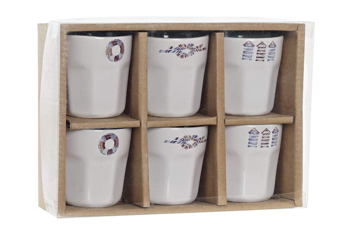 CAFE SET SET 6 GRES 20X14:6X6 90 ML: SALITRE AZUL