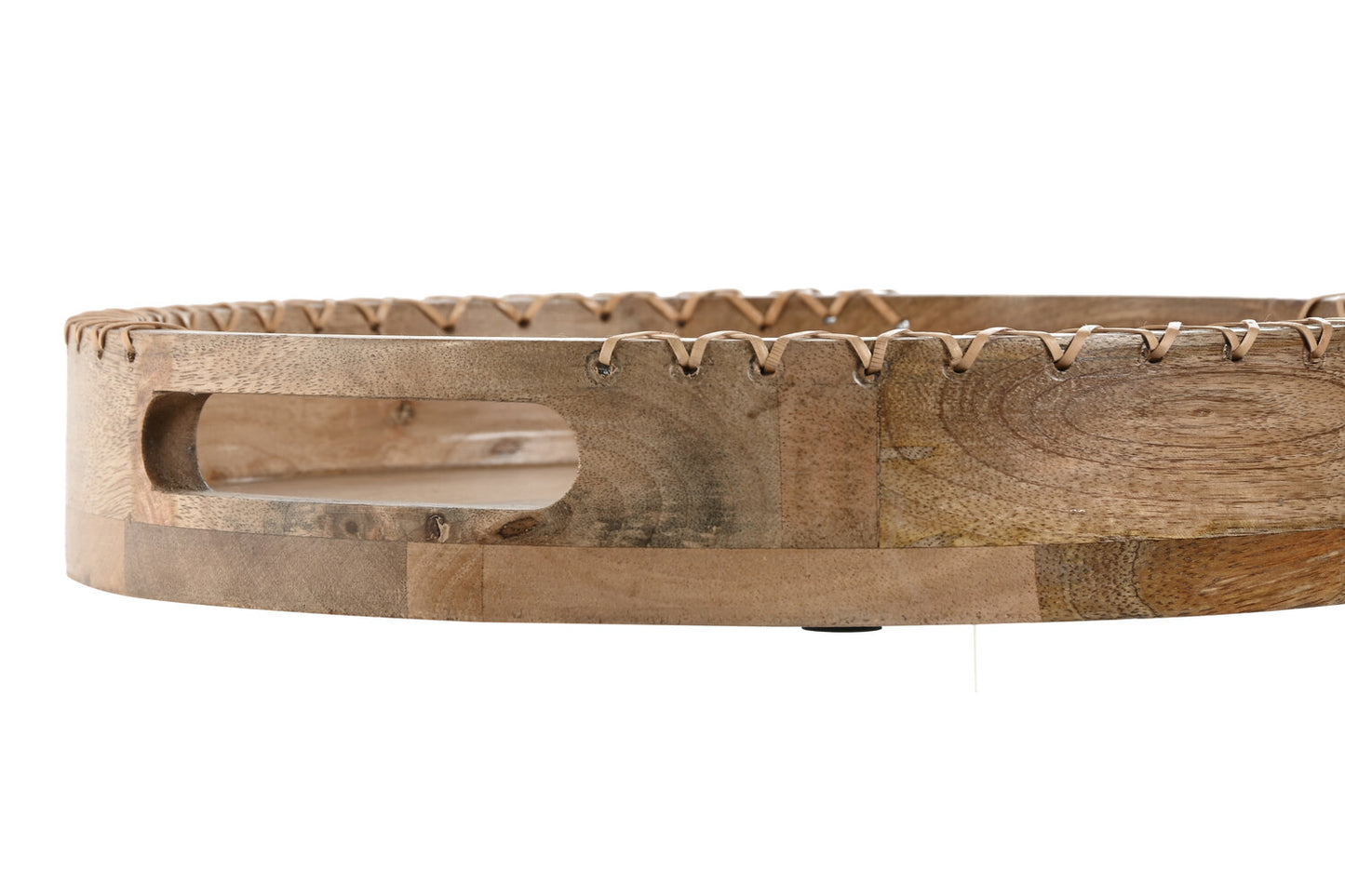 BANDEJA MANGO RATAN 30X30X5 TRENZADO NATURAL