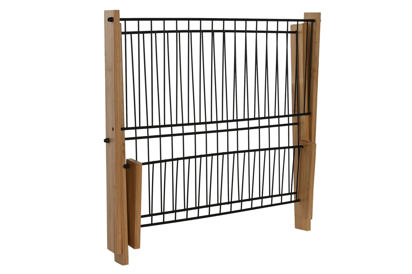 ESCURREPLATOS BAMBU METAL 39:5X38X27 NEGRO