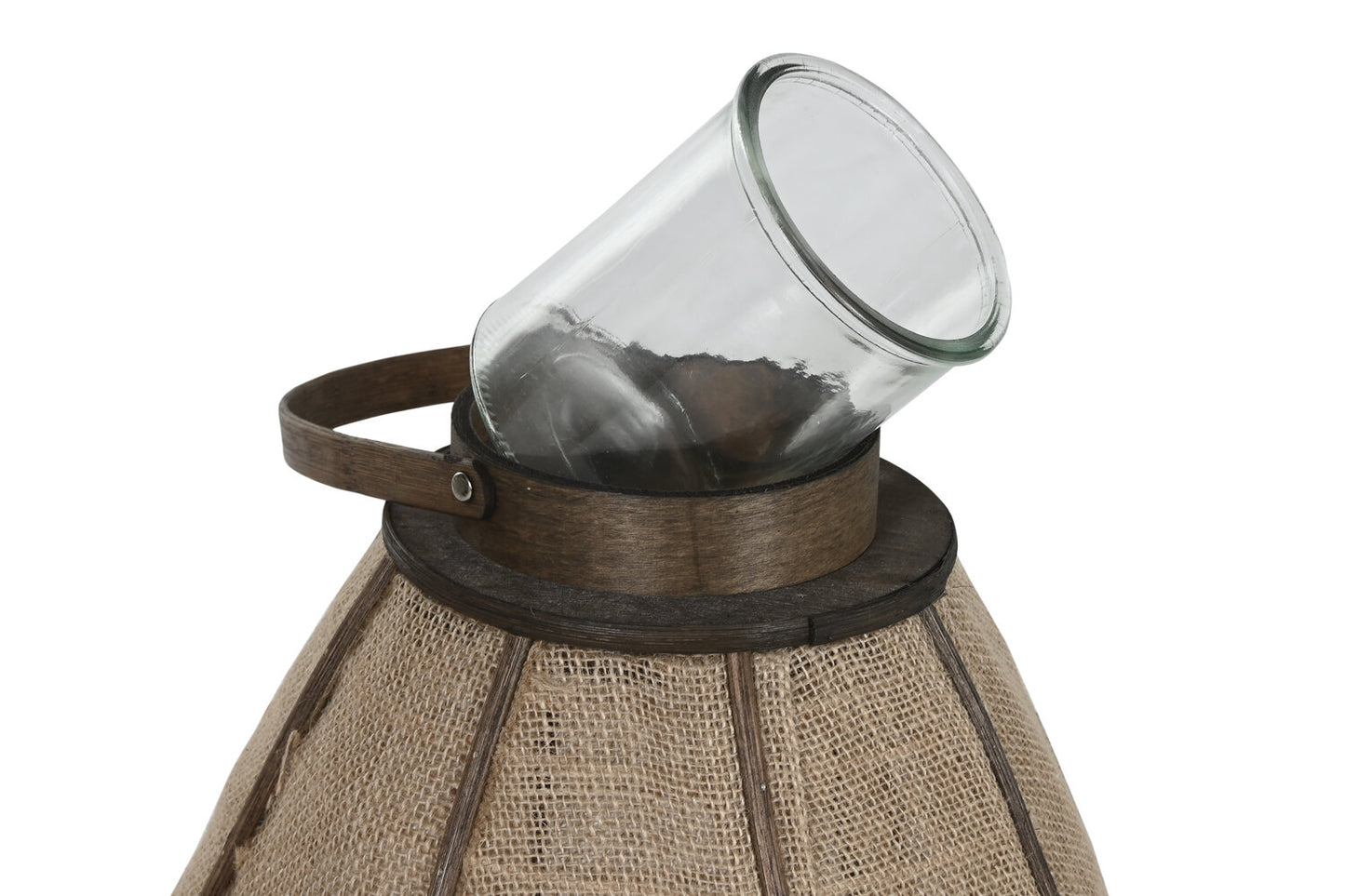 PORTAVELA YUTE BAMBU 34X34X74 NATURAL