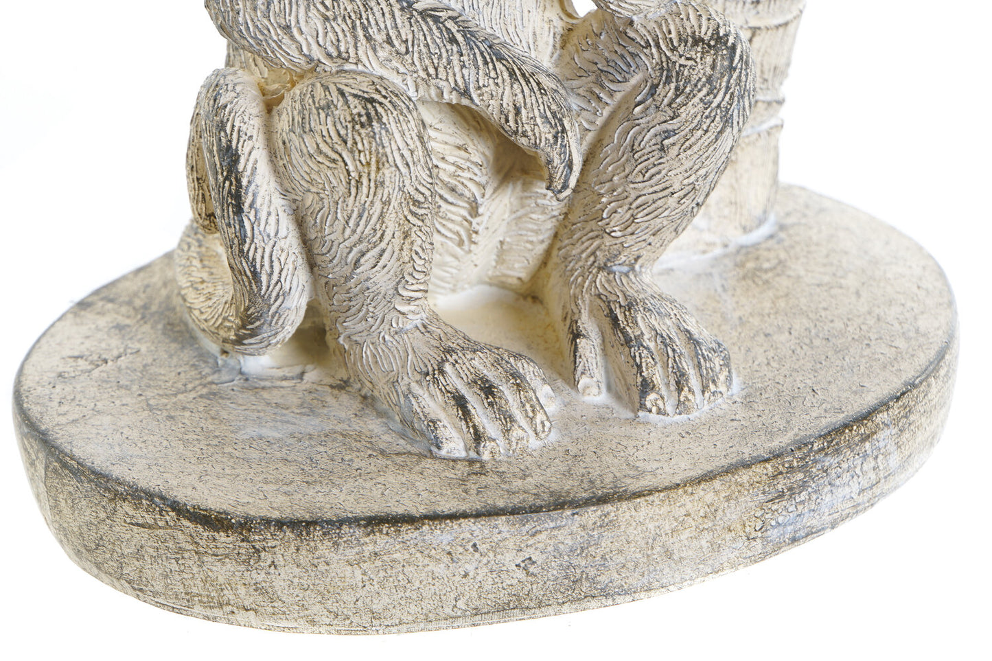 FIGURA RESINA 15X12X29 MONO DECAPE BLANCO