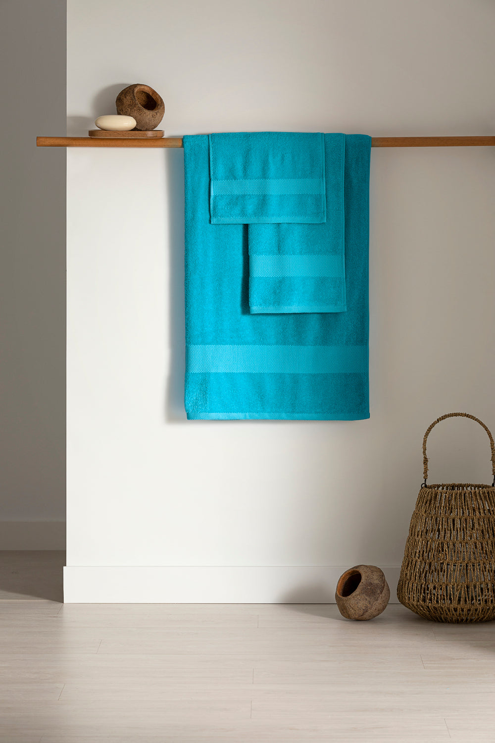 TOALLA ALGODON 500 GR 100X150 CM 169 TURQUESA PADUANA