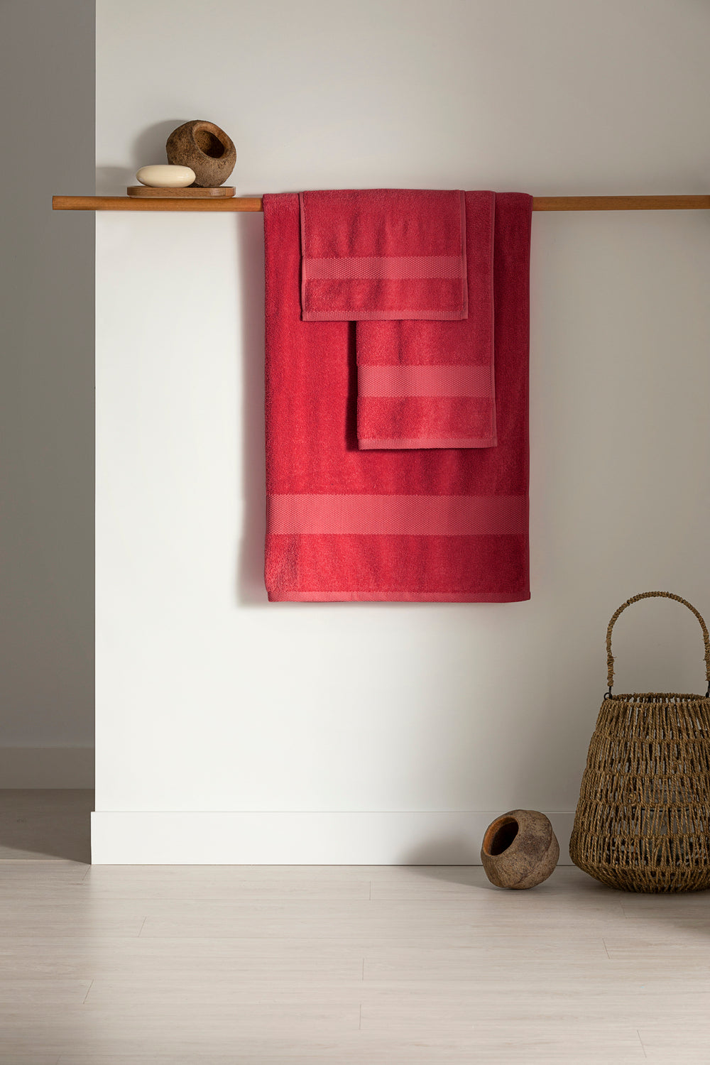 TOALLA ALGODON 500 GR 100X150 CM 152 GRANATE PADUANA