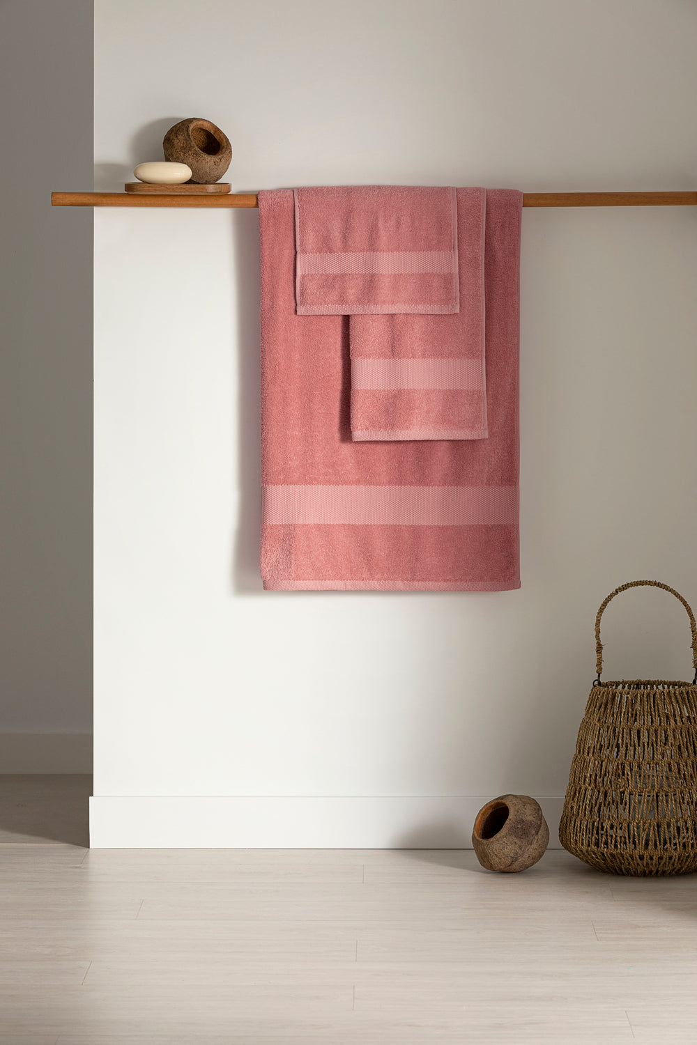 Set 3 Toalla Algodon 500 Gr 70X140 Cm 308 Nude