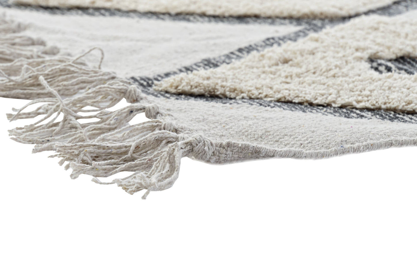 ALFOMBRA ALGODON 120X180X1 1500 GSM ROMBOS BEIGE