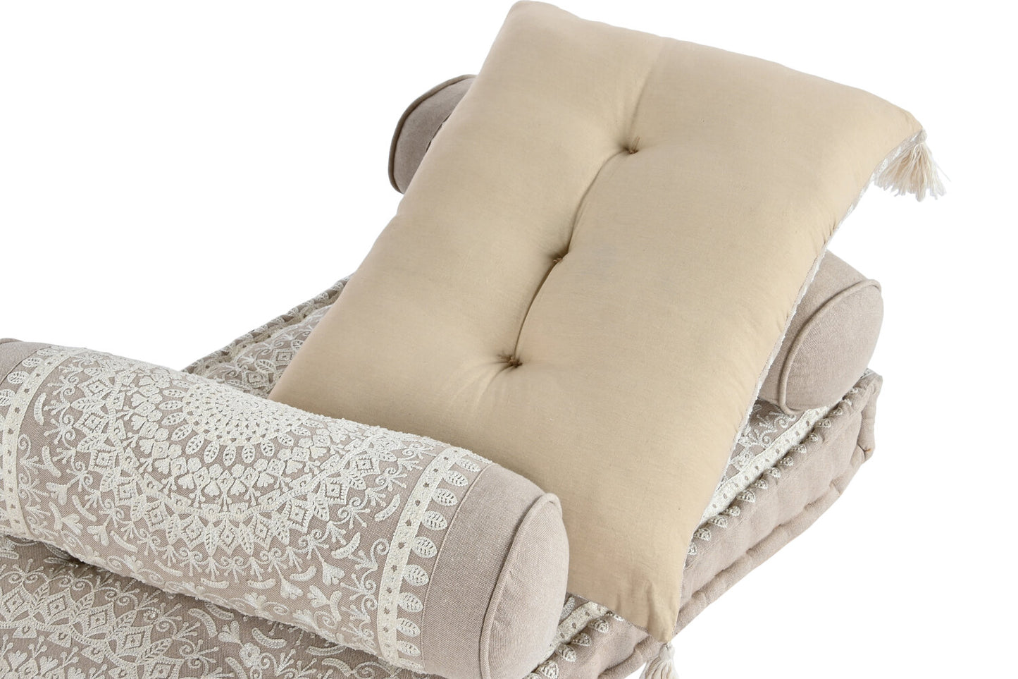 SILLON SET 4 ALGODON 90X56X55 DOBLE BEIGE