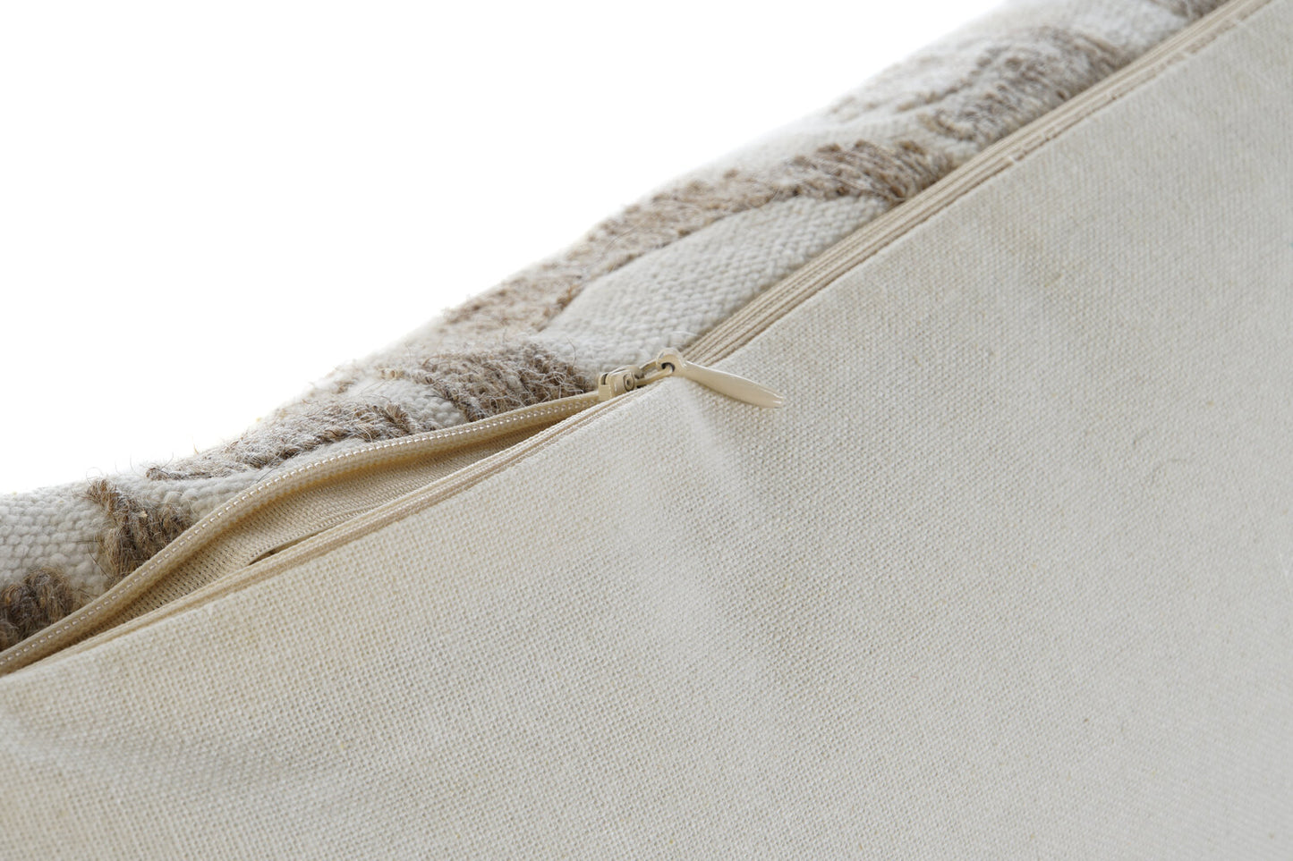 COJIN ALGODON 50X15X30 380GR: BORDADO BEIGE