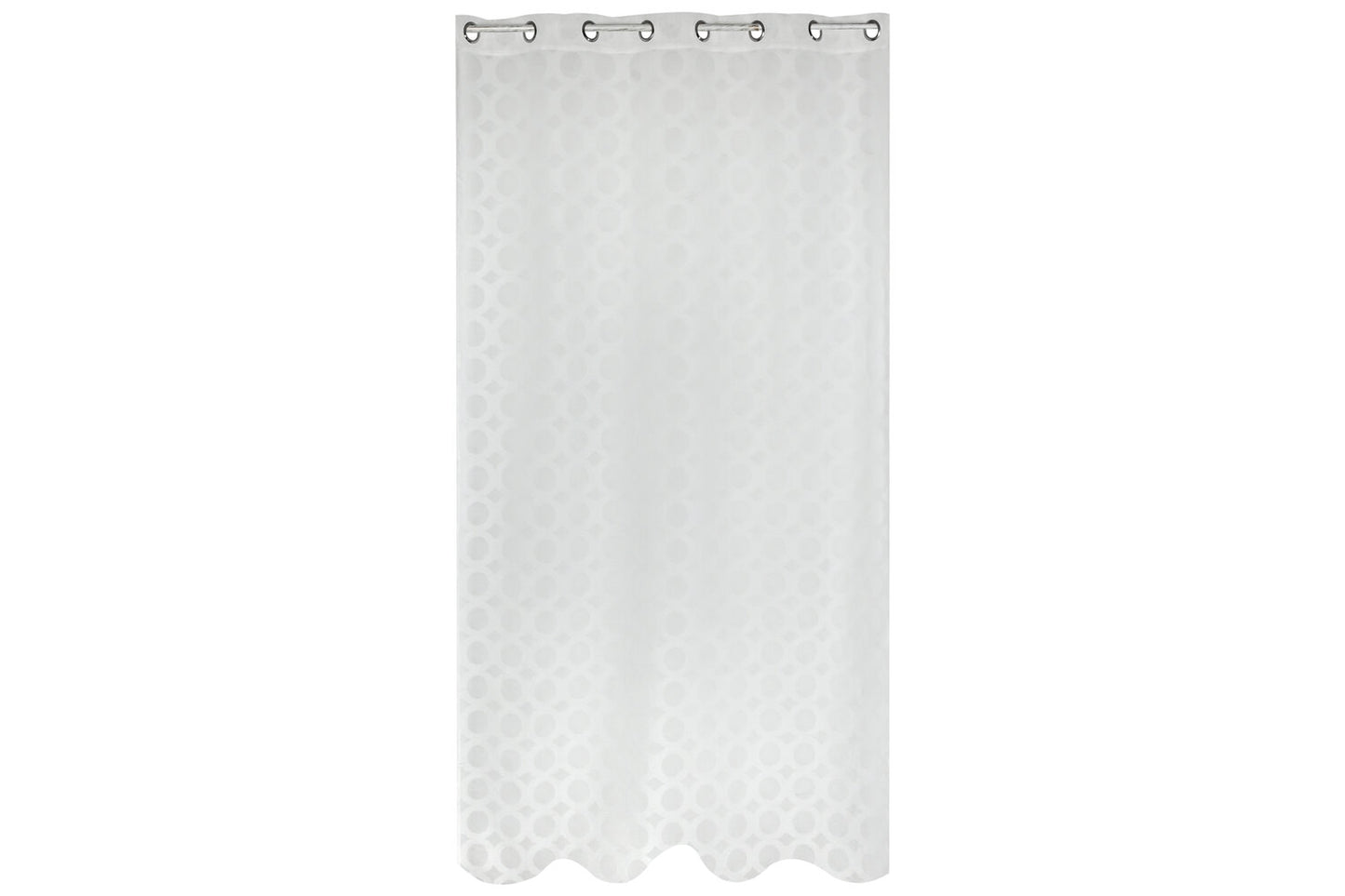CORTINA POLIESTER 140X260 8 ANILLAS BLANCO