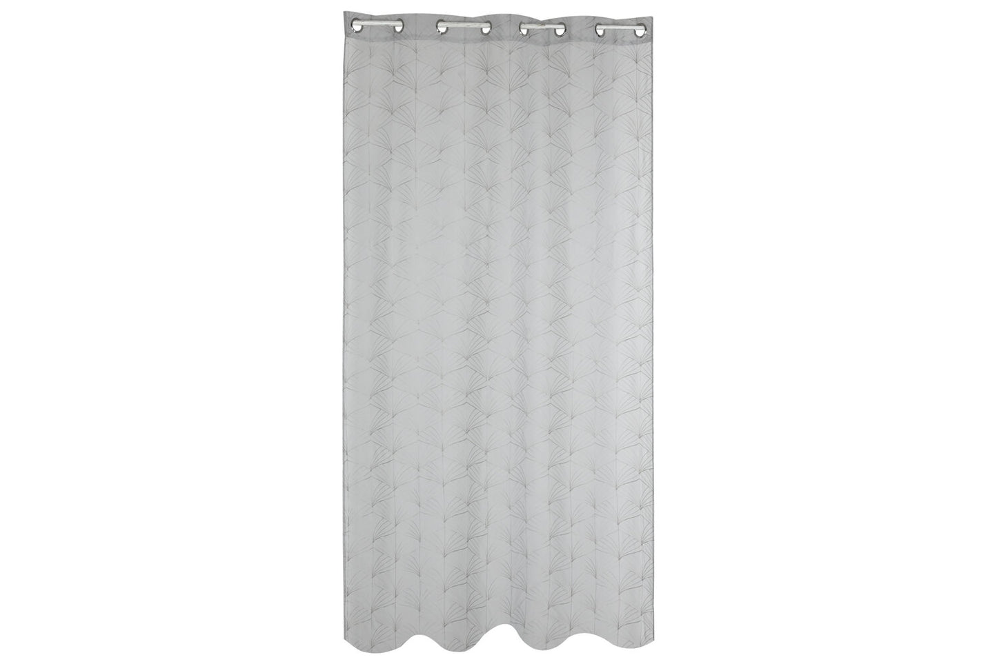 CORTINA POLIESTER 140X260 8 ANILLAS GRIS CLARO