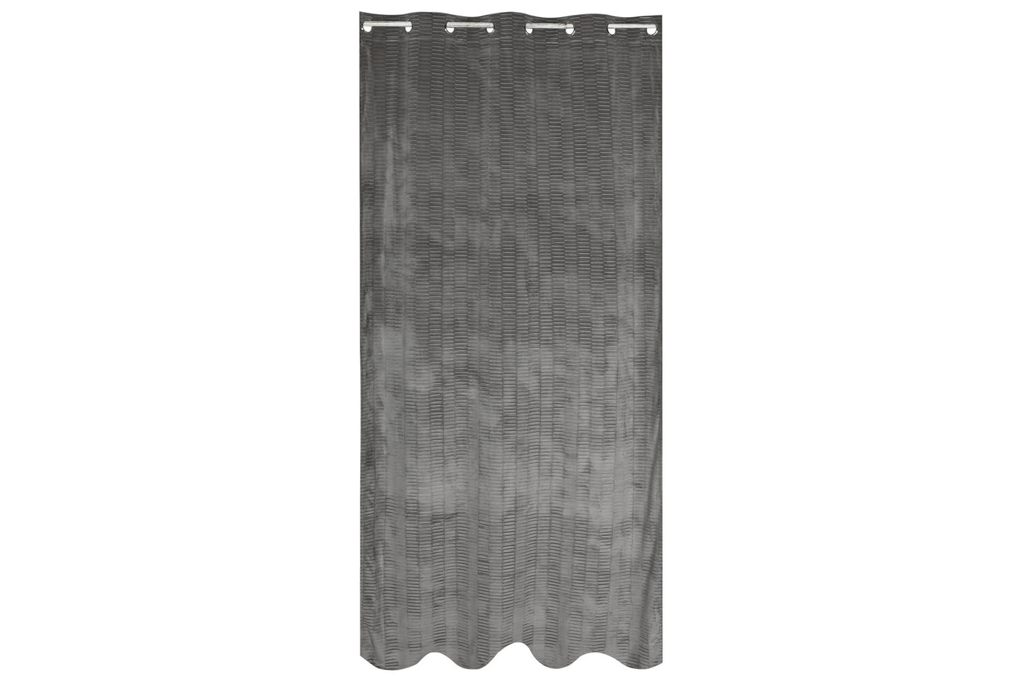 CORTINA POLIESTER 140X260 8 ANILLAS GRIS CLARO