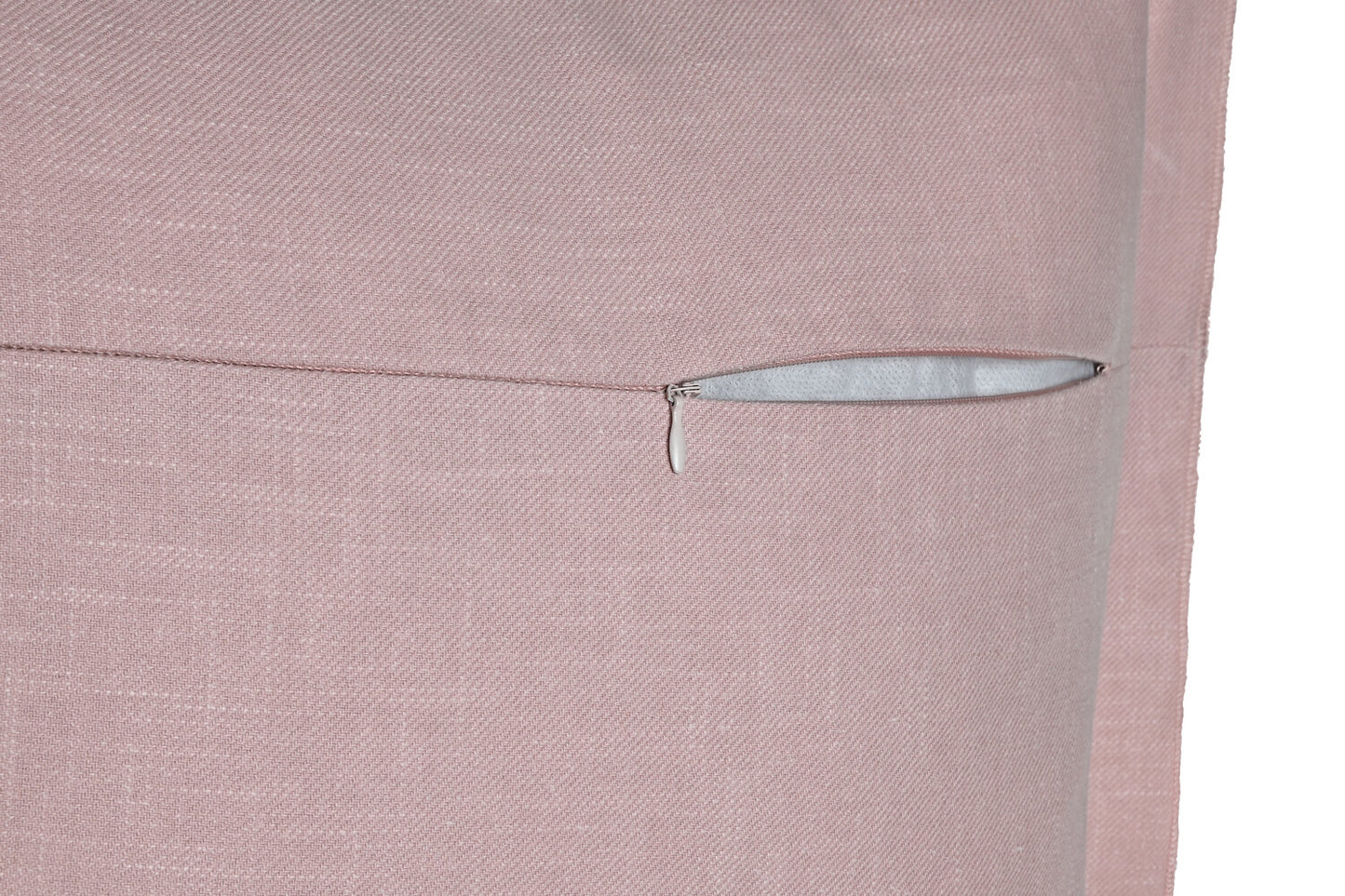 COJIN LINO 45X45 420 GR: CON FLECOS MALVA