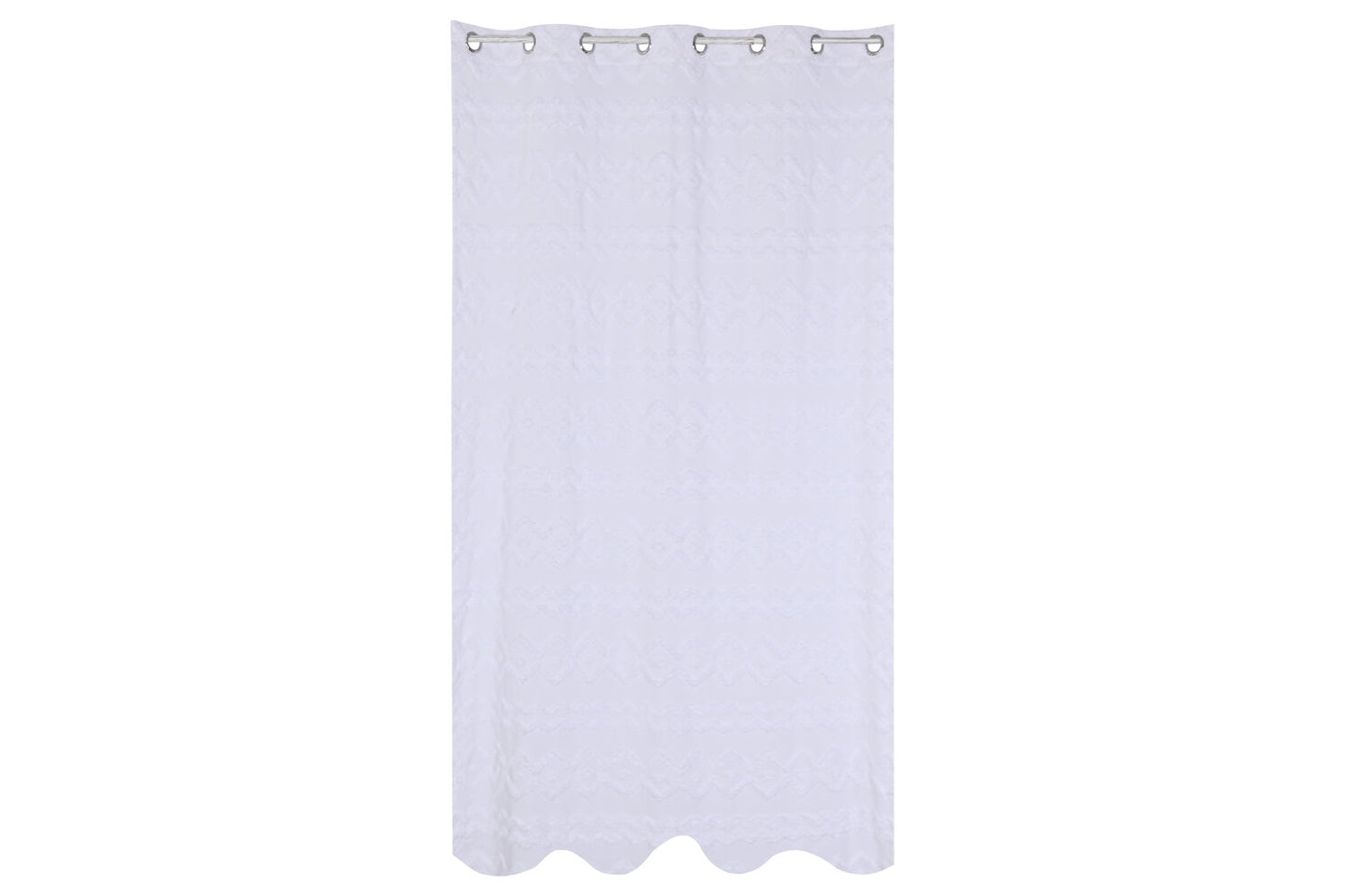CORTINA POLIESTER 140X260 8 ANILLAS BLANCO