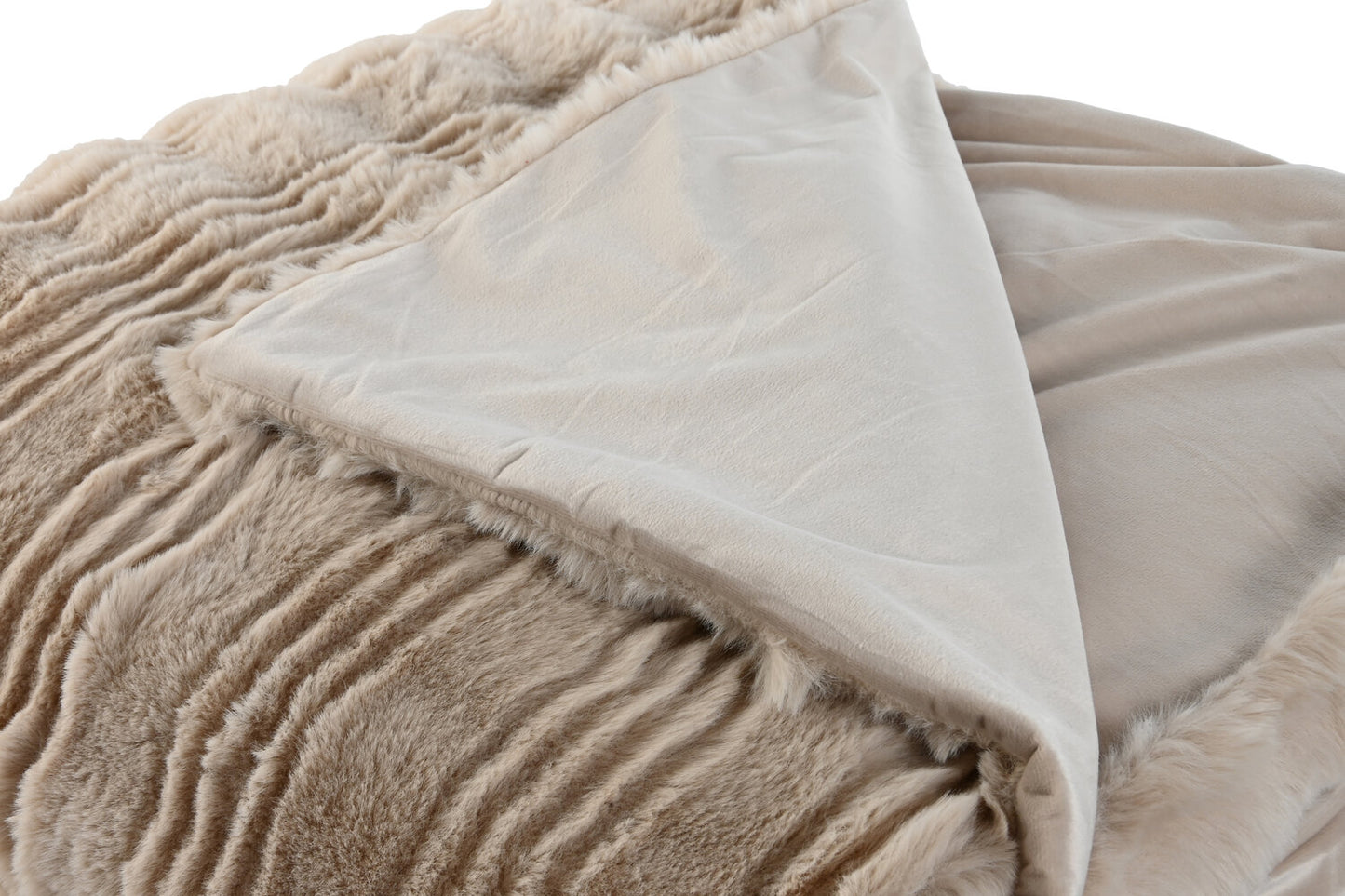 MANTA POLIESTER 220X240X1 650 GSM CAMA BEIGE