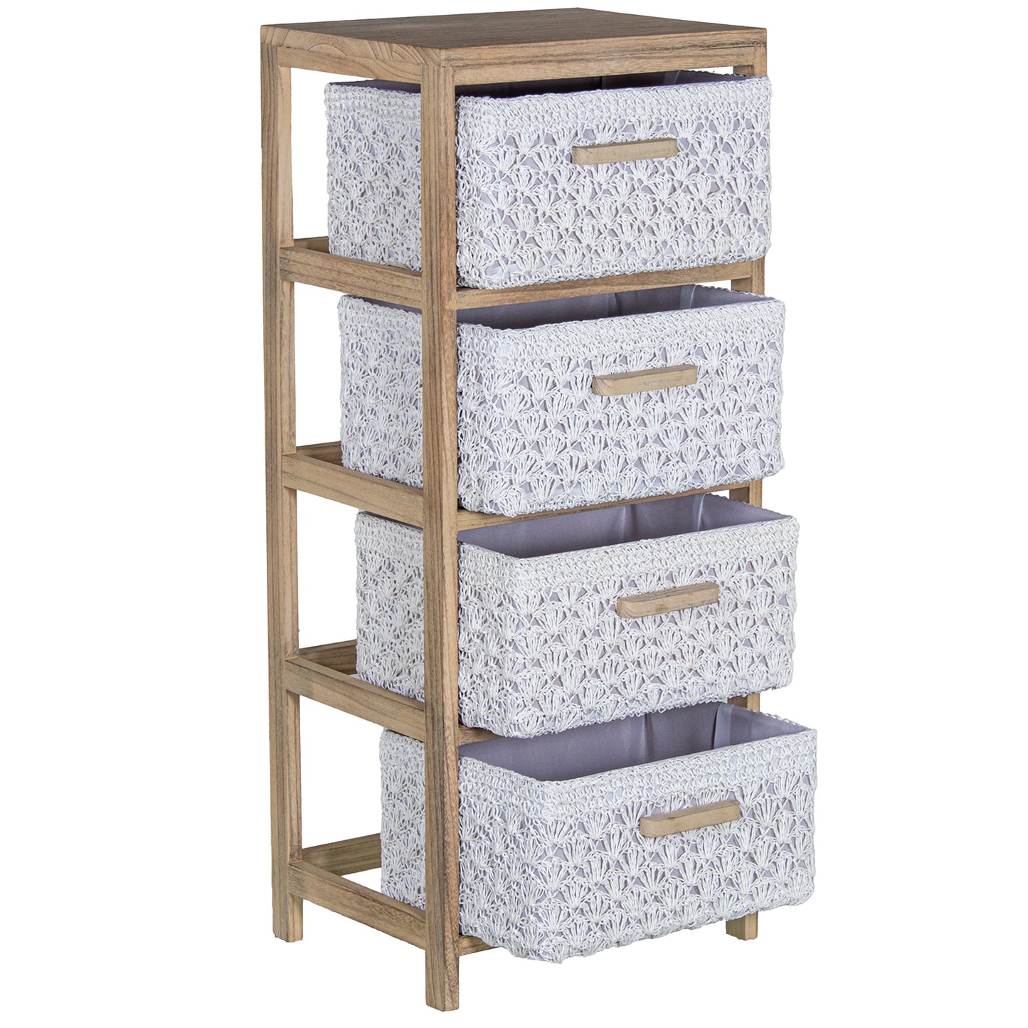 CAJONERA MADERA C/4 CAJONES TE LA: MADERA PAULOWNIA