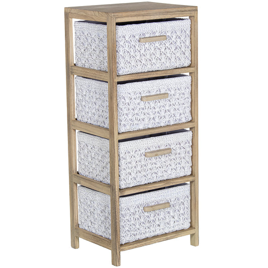 CAJONERA MADERA C/4 CAJONES TE LA: MADERA PAULOWNIA