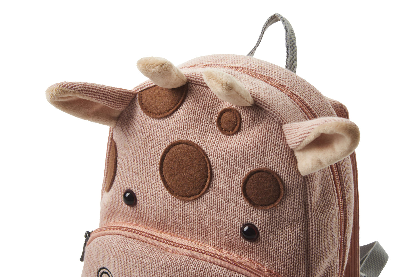 Mochila infantil algodón jirafa rosa