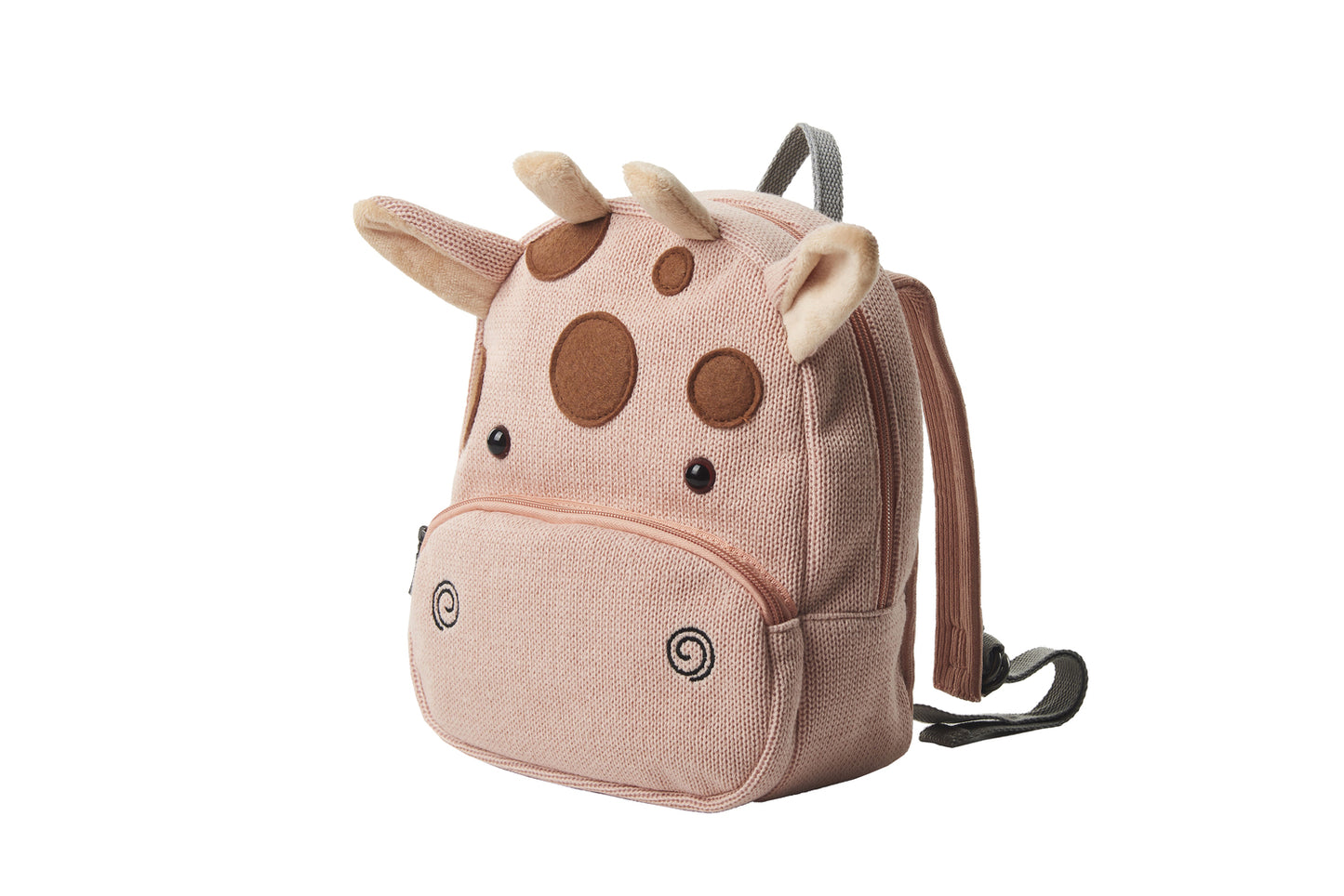 Mochila infantil algodón jirafa rosa