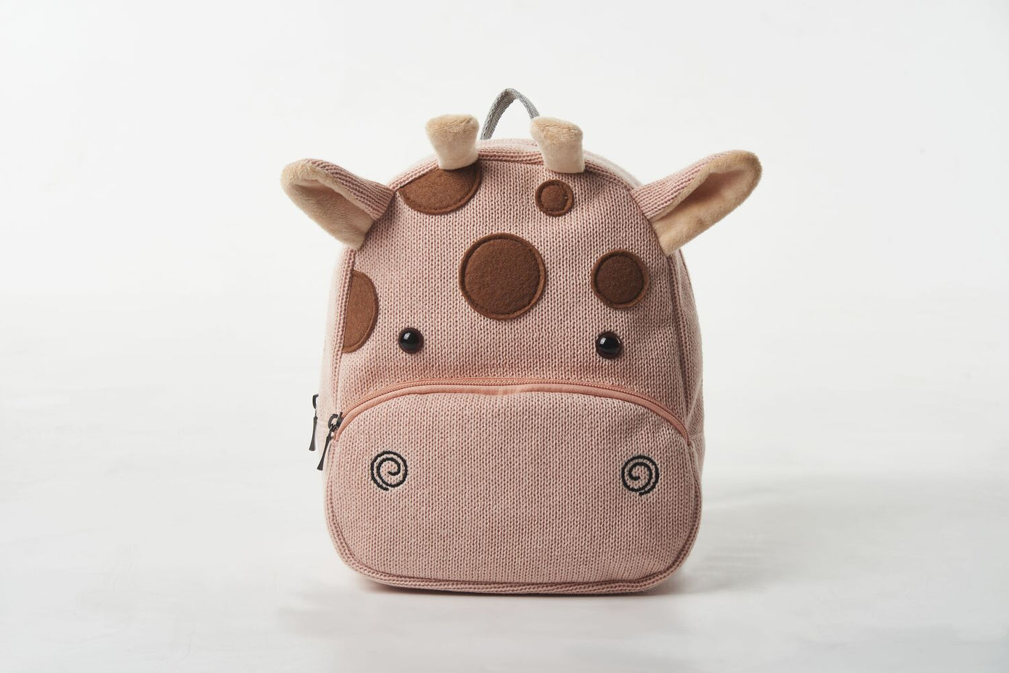 Mochila infantil algodón jirafa rosa