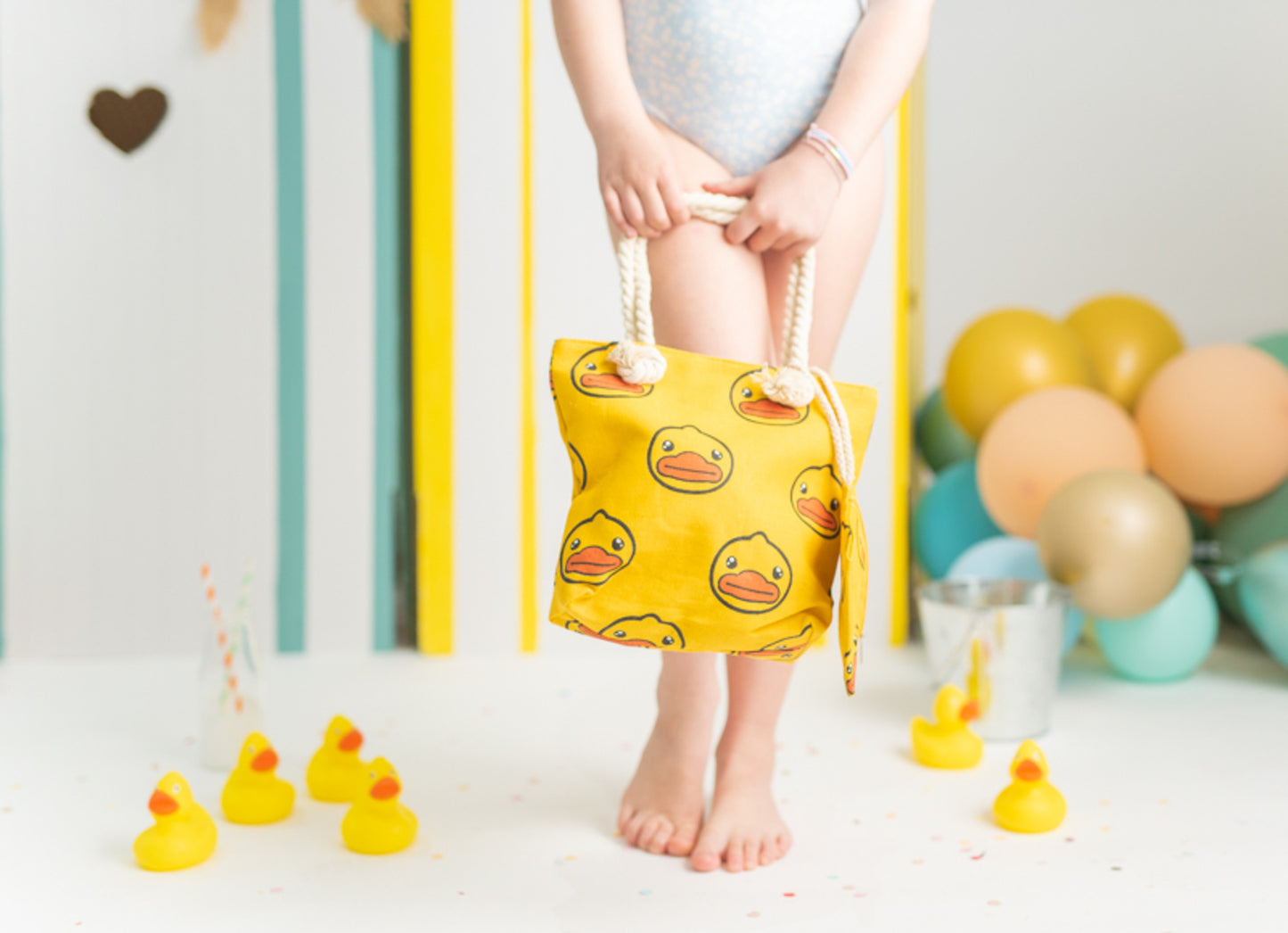 Bolso infantil  pato amarillo