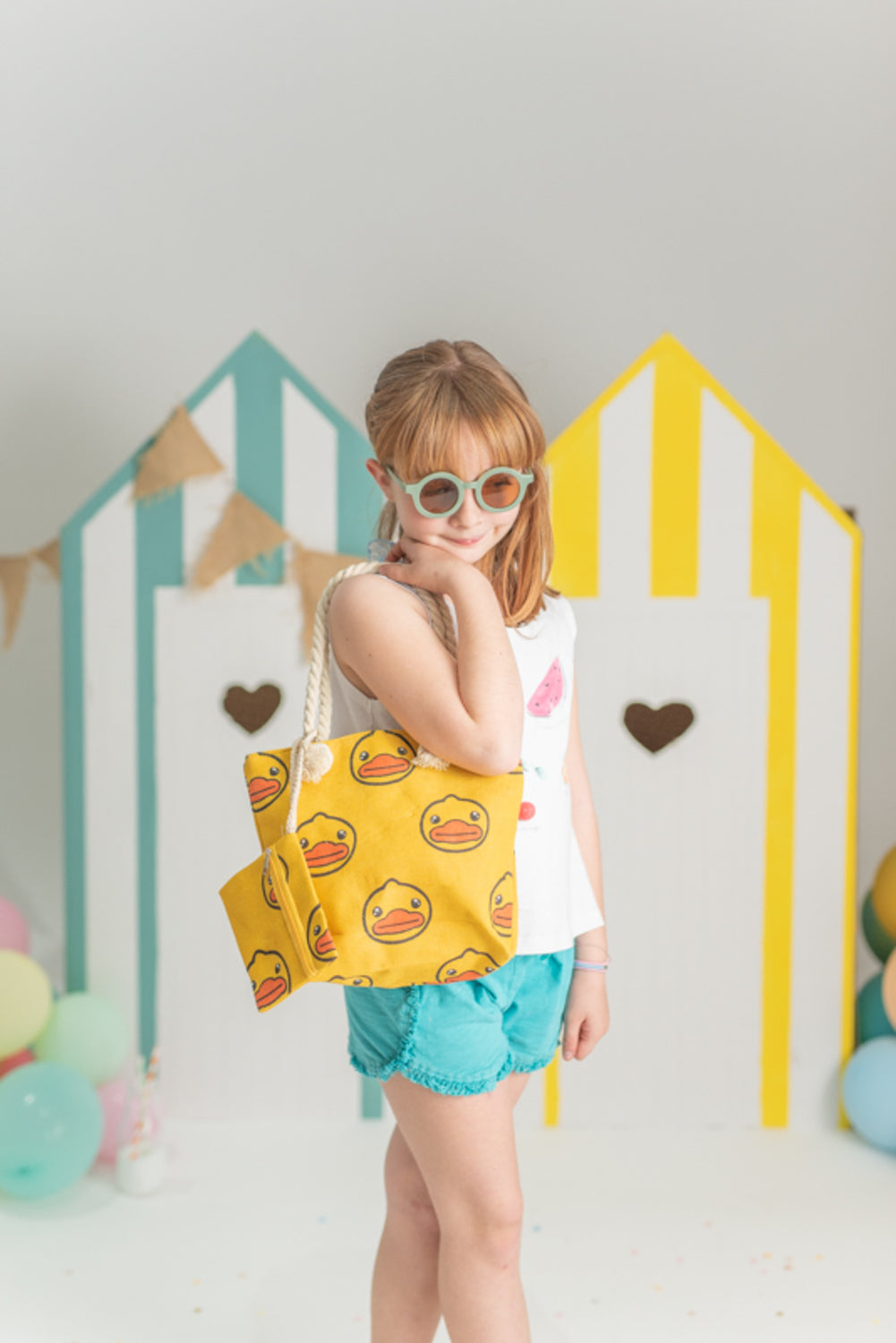 Bolso infantil  pato amarillo