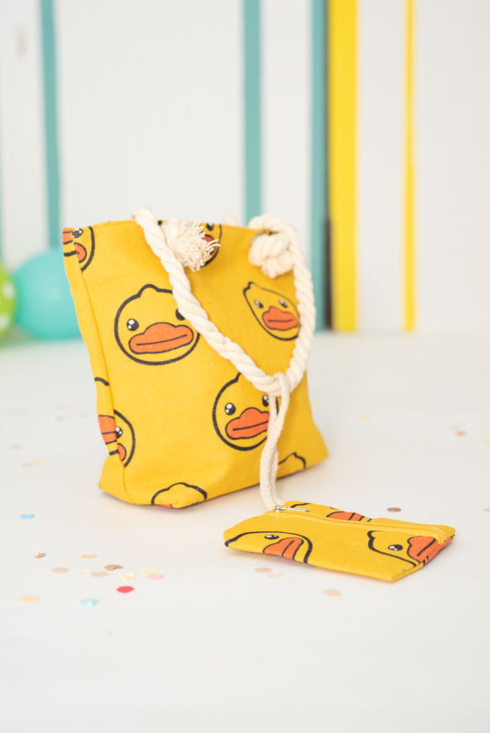 Bolso infantil  pato amarillo