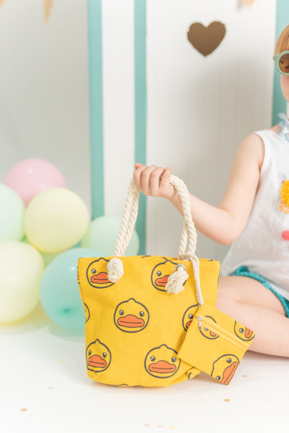 Bolso infantil  pato amarillo
