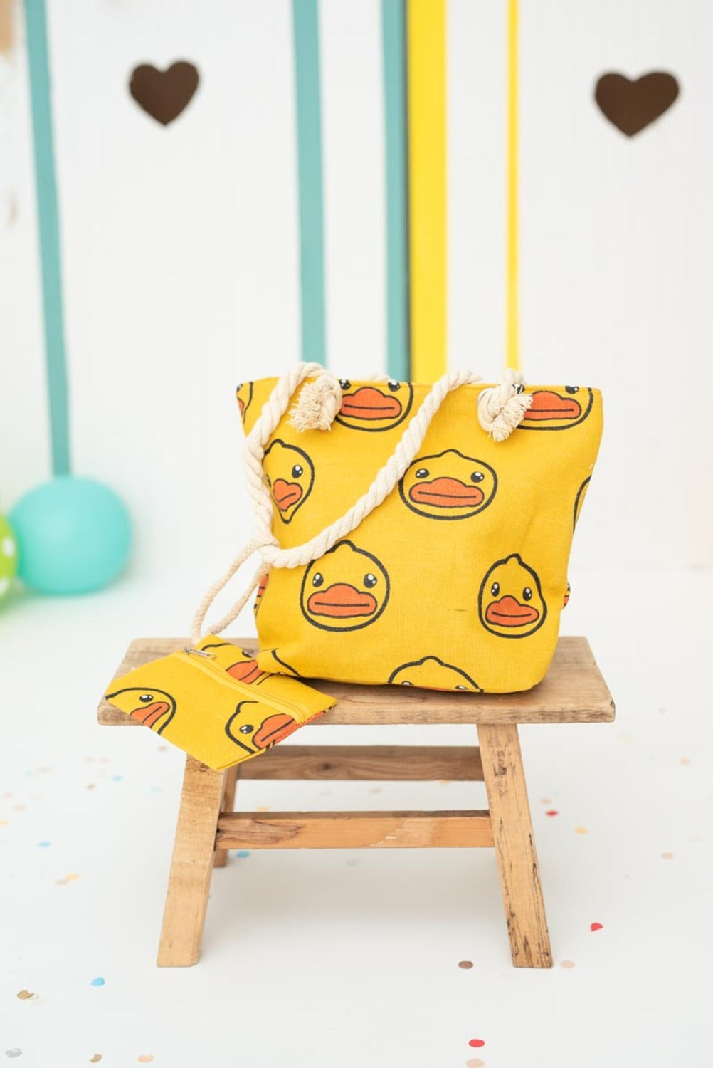 Bolso infantil  pato amarillo