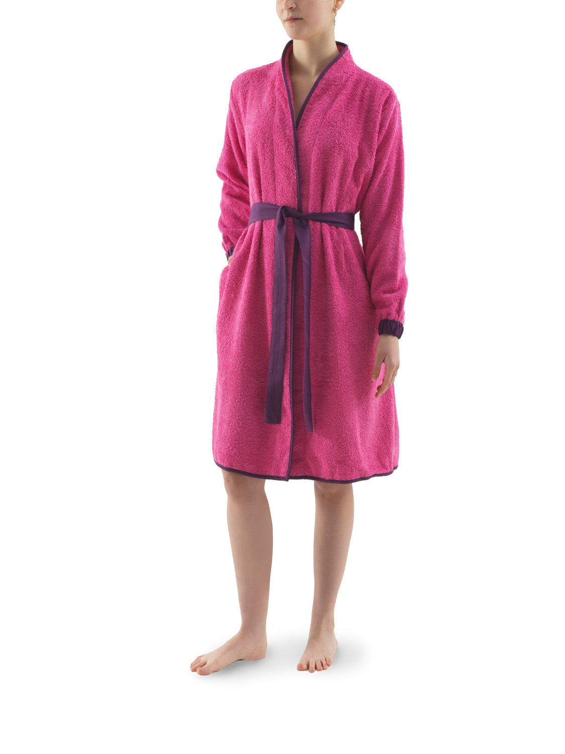 Albornoz Entallado Lady Fucsia Talla M